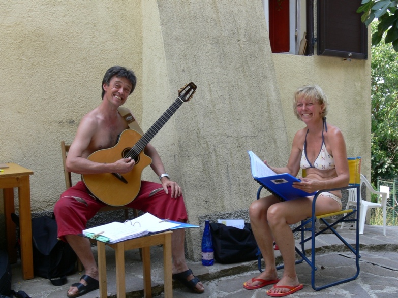 Saturday Moring Jazz Band in der Toscana. Bild 1
